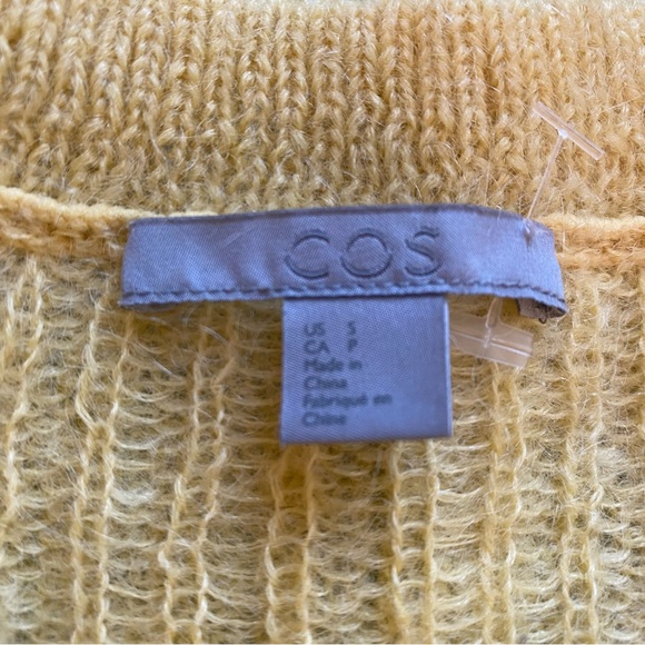 COS Yellow Ombre Mohair Sweater - Picture 3 of 4